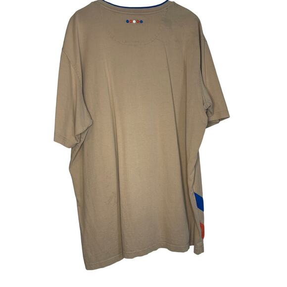 Coogi Flock Tan Embroidered Men's Size 3XL Short Sleeve T-Shirt - Picture 6 of 6
